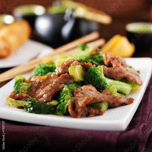 chinese beef and broccoli  stir fry