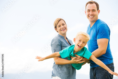 Happy Family Playing