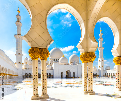 Photographie Sheikh Zayed Mosque, Abu Dhabi, United Arab Emirates.