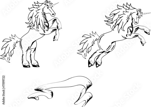 Wallpaper Mural unicorn tattoo tshirt sticker set Torontodigital.ca