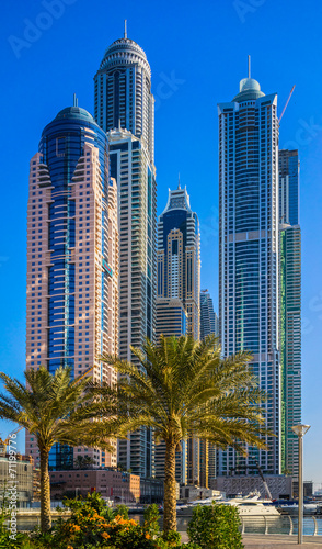 Canvas Print Dubai Marina. UAE.