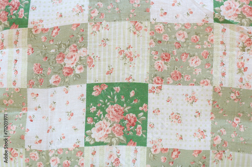 Rose design seamless pattern on fabric background © sutichak