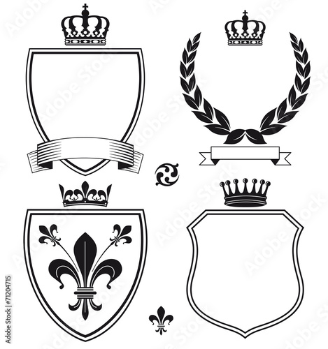 Schilder und Heraldische Wappen