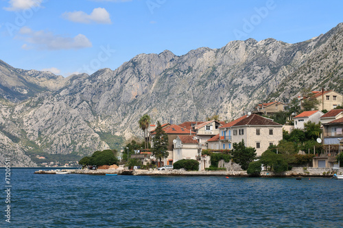 Beautiful landscape of the Bay of Kotor in Montenegro © FomaA