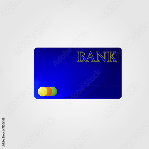 Illustration Credit Card Icon Isolated on white