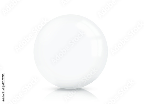 Glass ball illustration for beauty or cosmetics artwork