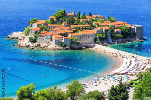 Fototapeta Naklejka Na Ścianę i Meble -  Sveti Stefan island in Budva, Montenegro