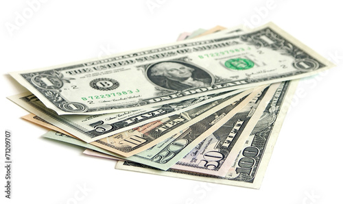 Bilde på lerret heap of dollars, money background