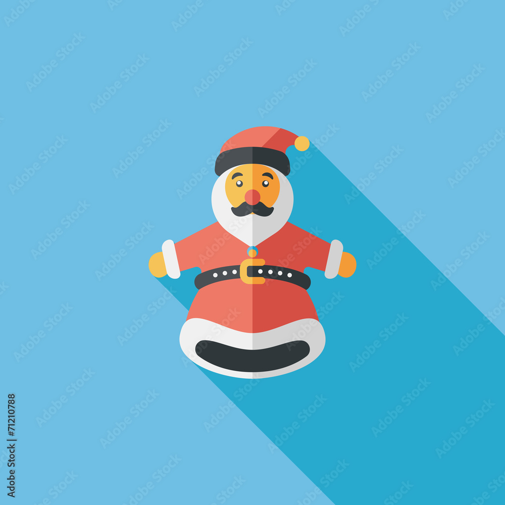 Santa Claus hand puppet flat icon with long shadow,eps10 Santa Claus hand puppet flat icon with long shadow,eps10