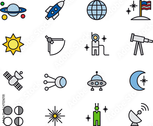 Astronomy, Astrology and Space icons