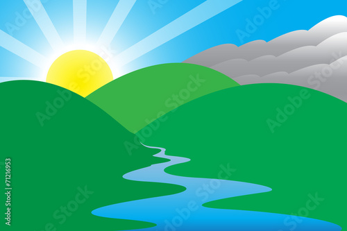 Sunny Morning Scene