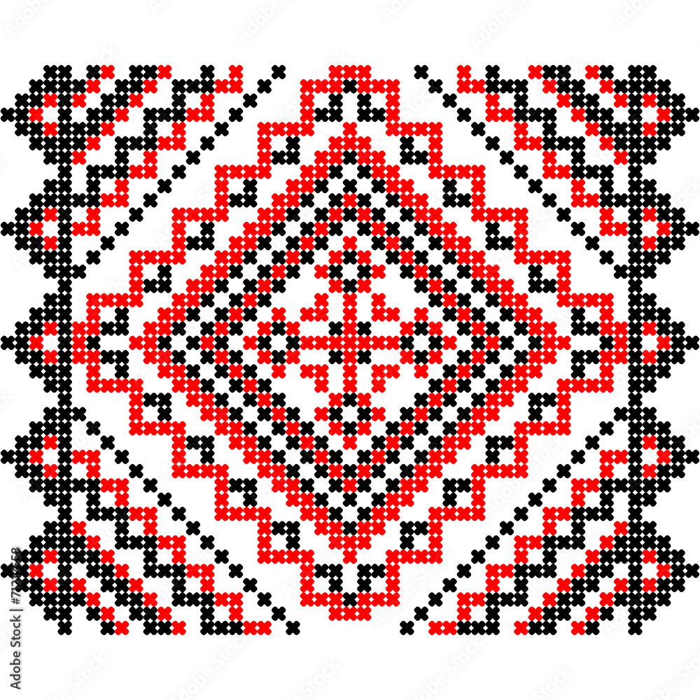 Fototapeta premium Embroidery. Ukrainian national ornament