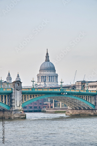 Blackfriars Bridge at London, England photo