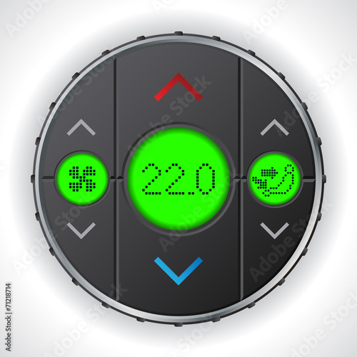 Air condition gauge with triple lcd