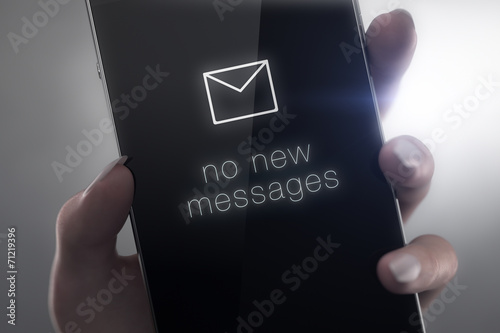 no new messages - custom smart phone concept