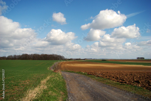 Terre labour  e dans l Aisne Picardie