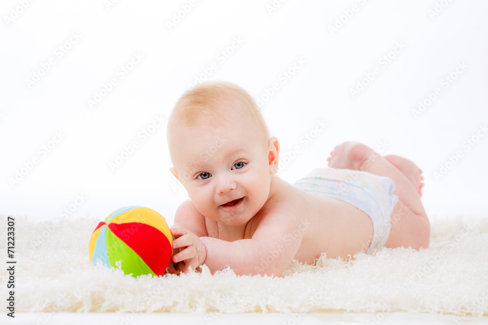 adorable boy age 6 months, play, emotions adorable boy age 6 months, play, emotions