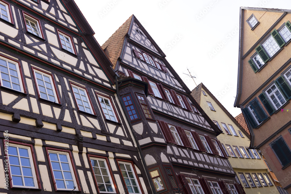 Fachwerkgebäude in Tübingen, Deutschland