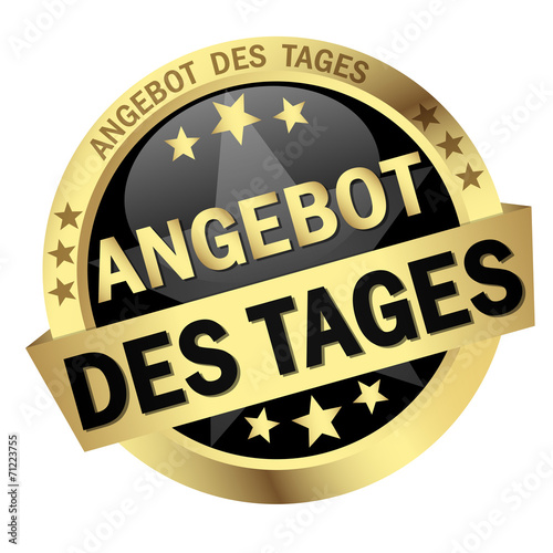 Button with banner Angebot des Tages