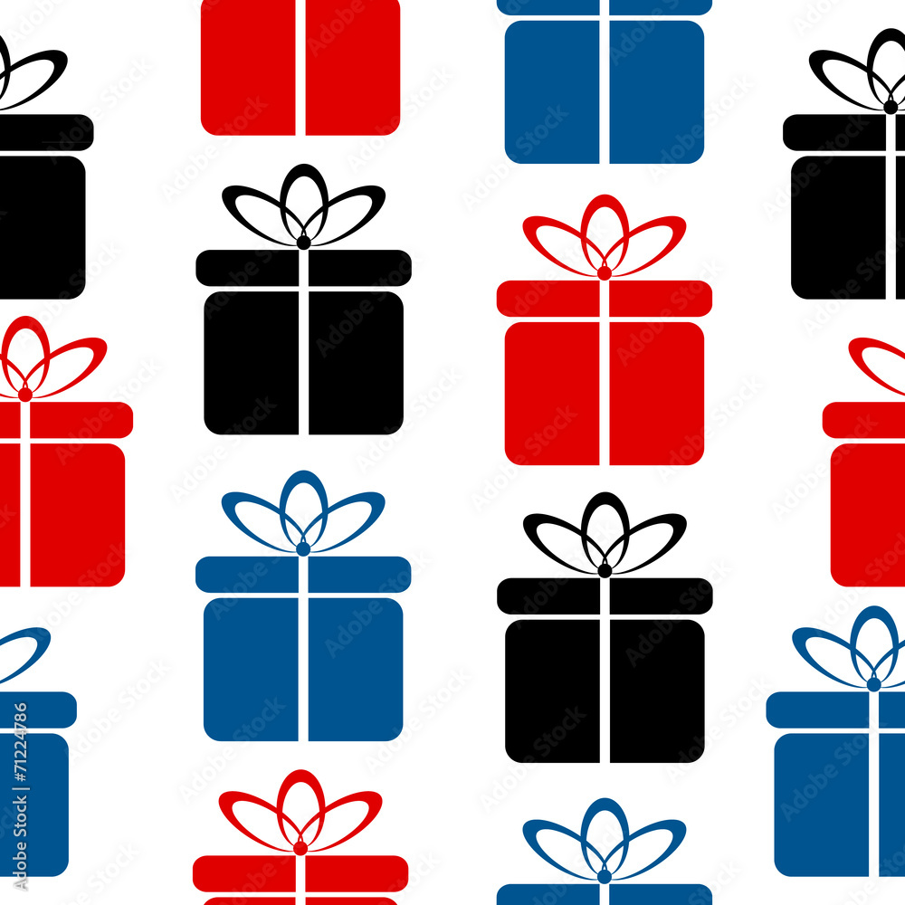 Gift icon seamless pattern Gift icon seamless pattern