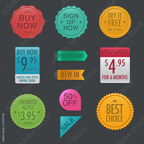 Call-To-Action Badges and Labels