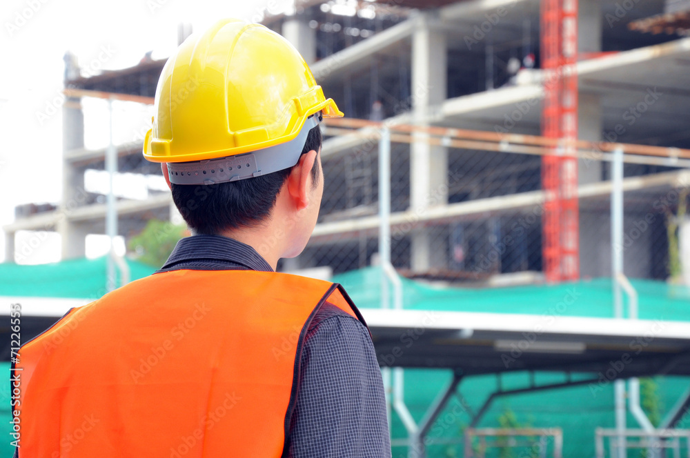Engineer or foreman checking construction site Engineer or foreman checking construction site
