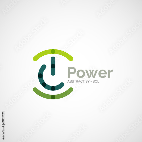 Power button logo design
