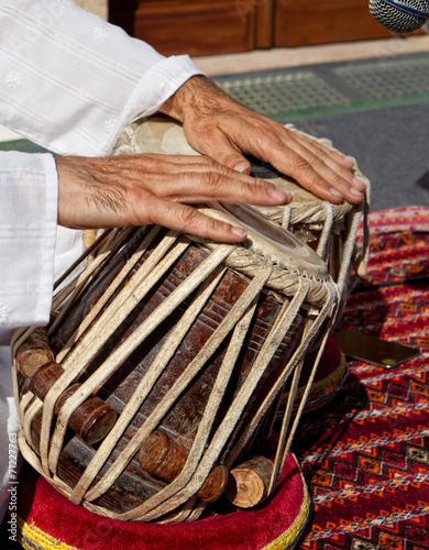 Traditional indian tabla drums photo