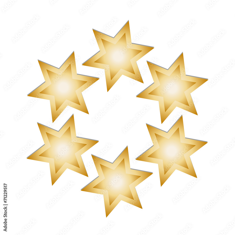 Goldene Sterne im Kreis