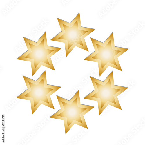 Goldene Sterne im Kreis