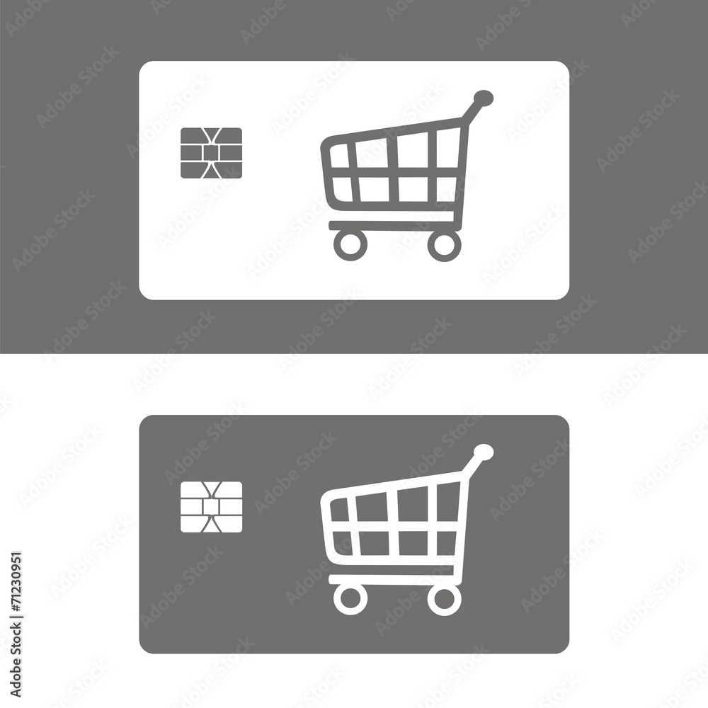 Icono tarjeta de compras Icono tarjeta de compras