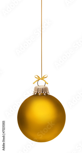 Goldene Weihnachtskugel