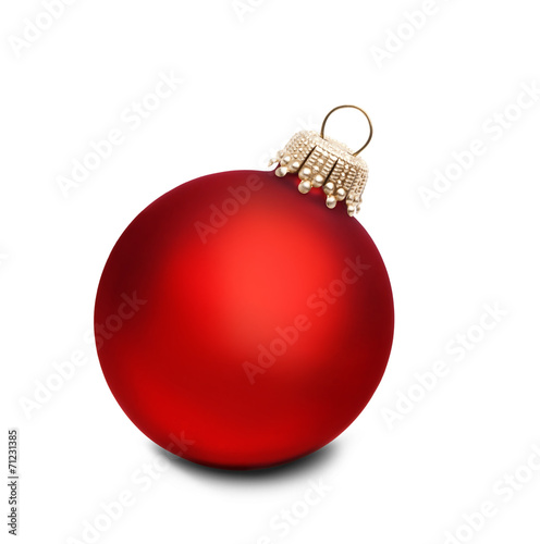 Rote Christbaumkugel