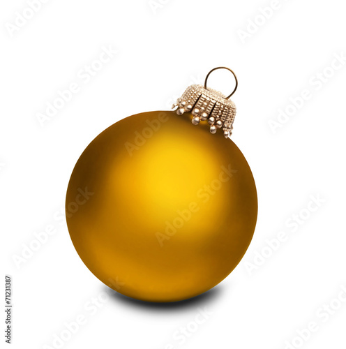 Goldene Weihnachtskugel