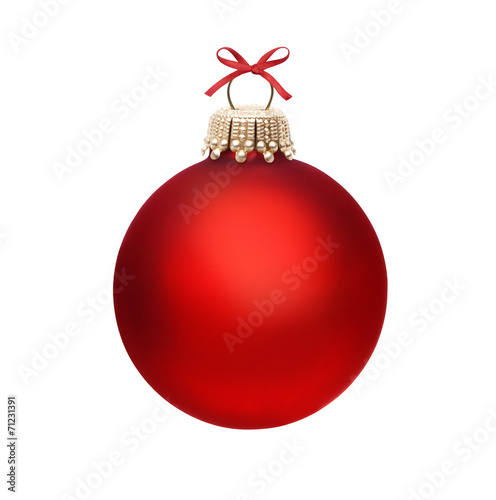 Rote Christbaumkugel