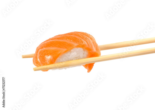 Sushi on a light background