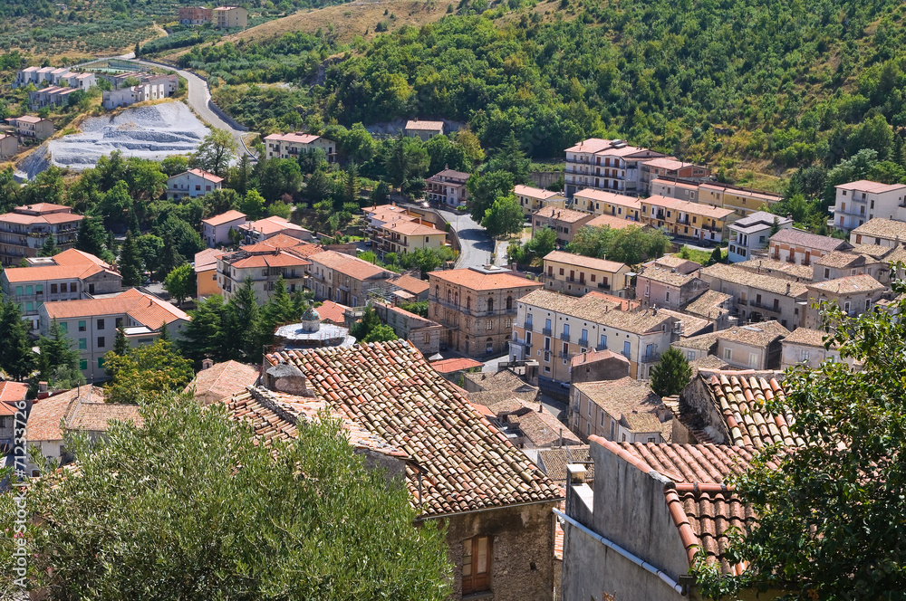 Obraz premium Panoramic view of Morano Calabro. Calabria. Italy.