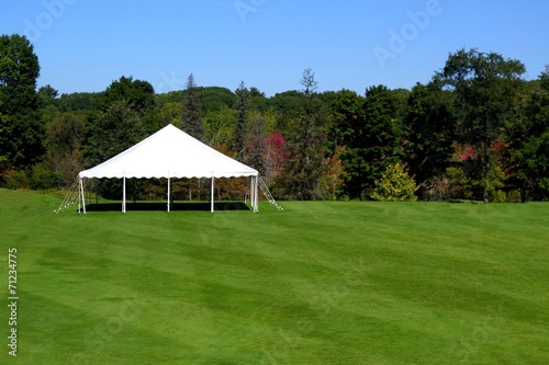 white events tent on plush green lawn