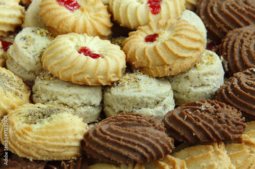 Foto Closeup of assorted Biscuits and cookies