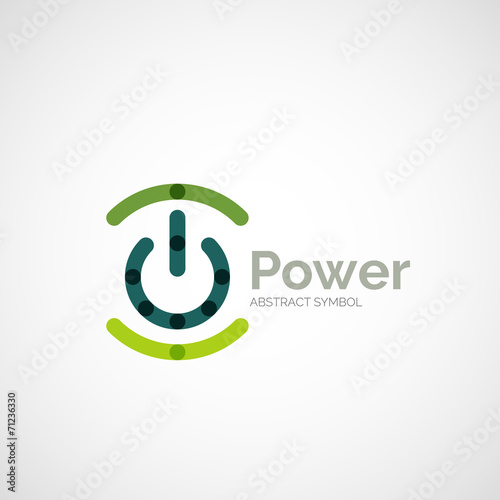 Power button logo design