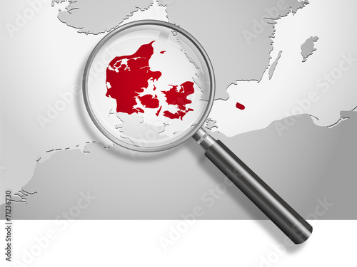 Landkarte *** Europa Dänemark