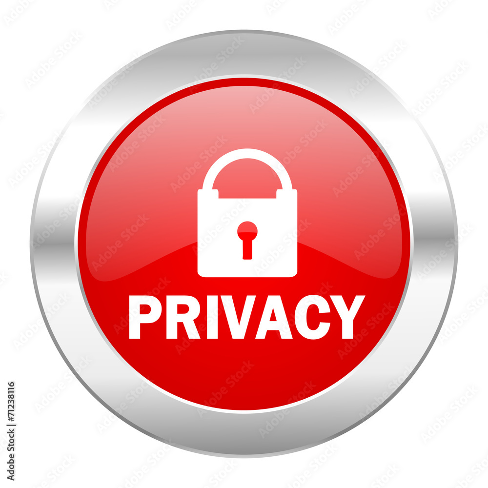 privacy red circle chrome web icon isolated privacy red circle chrome web icon isolated