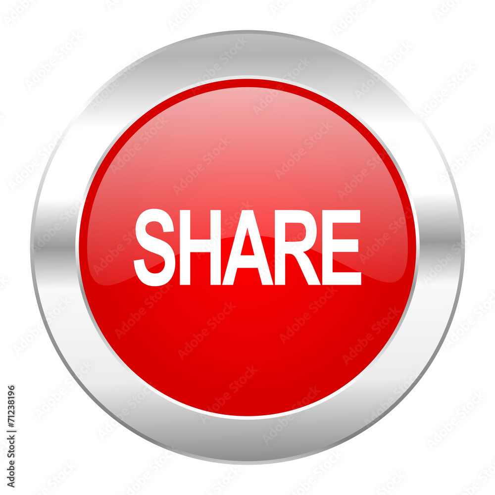share red circle chrome web icon isolated share red circle chrome web icon isolated