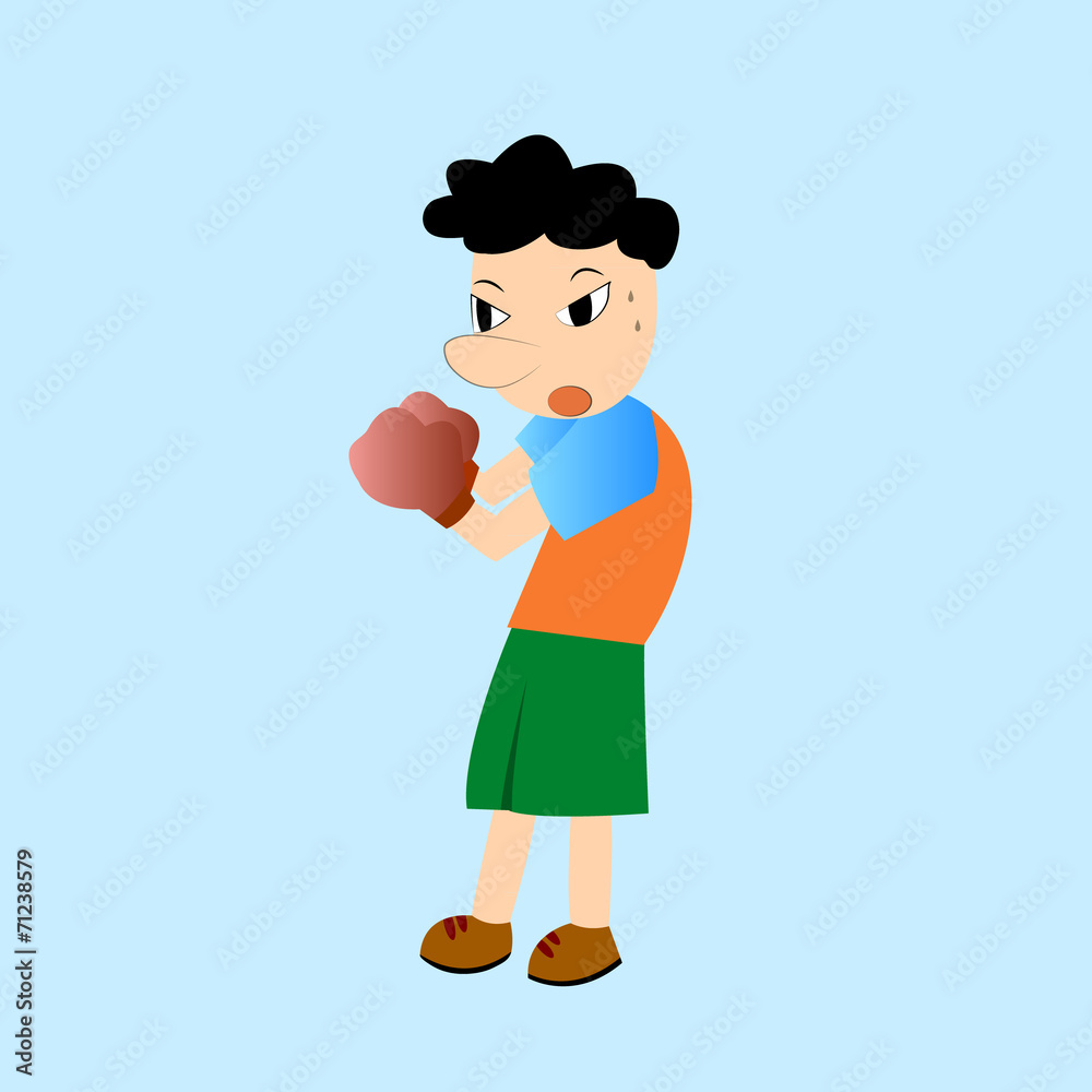 Vector illustration of boxing Vector illustration of boxing