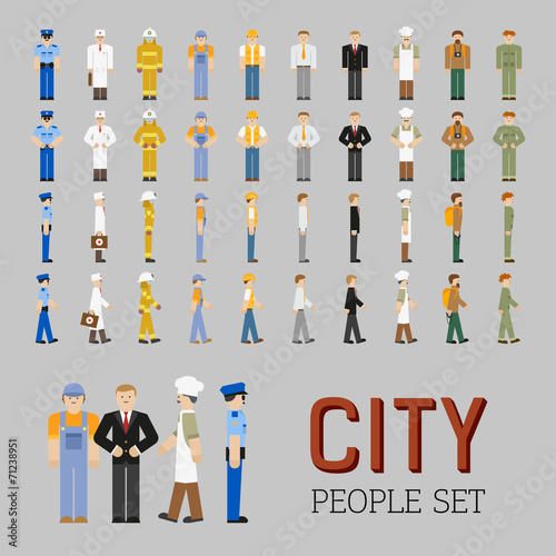 city people set