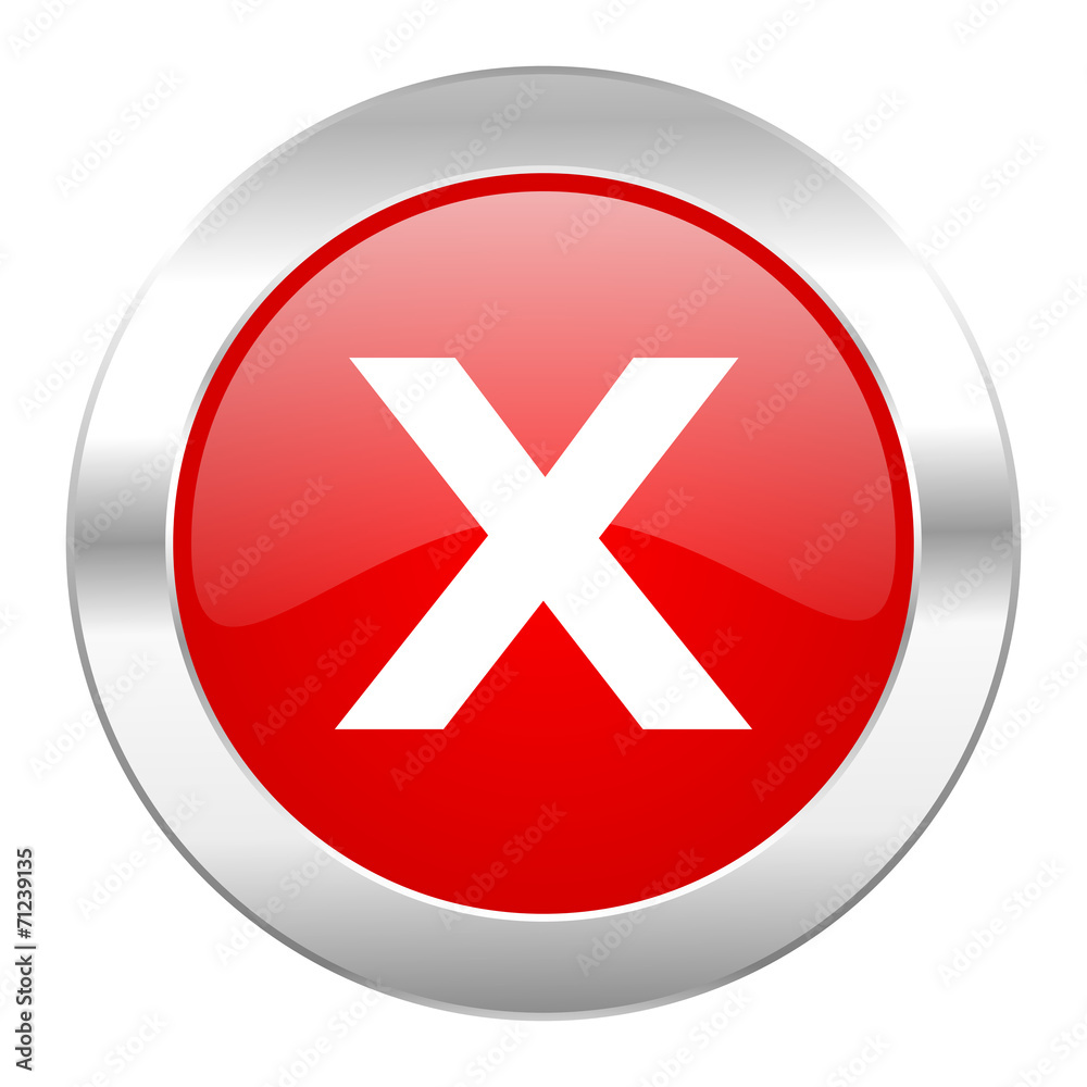 cancel red circle chrome web icon isolated cancel red circle chrome web icon isolated