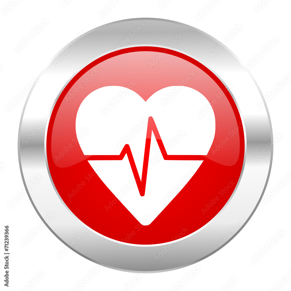 pulse red circle chrome web icon isolated pulse red circle chrome web icon isolated