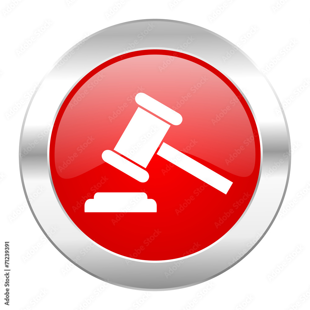 auction red circle chrome web icon isolated auction red circle chrome web icon isolated