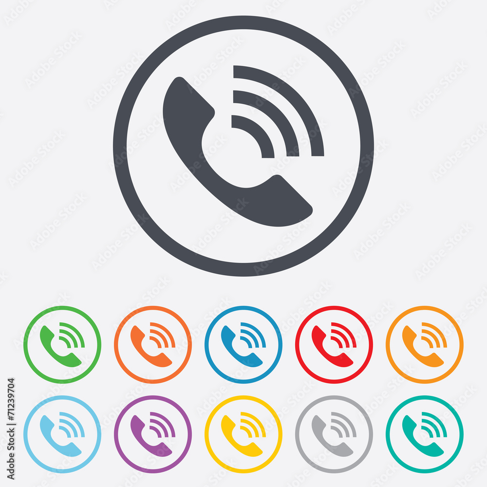 Phone sign icon. Support symbol.