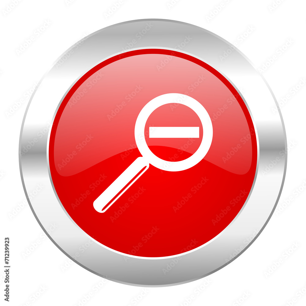 lens red circle chrome web icon isolated lens red circle chrome web icon isolated